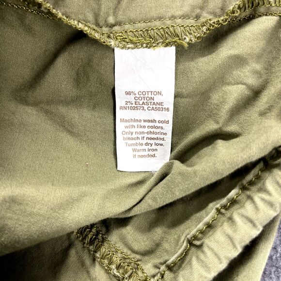 Hollister Parka Jacket Junior Large Olive Green Adjustable strings button pocket - Picture 13 of 16